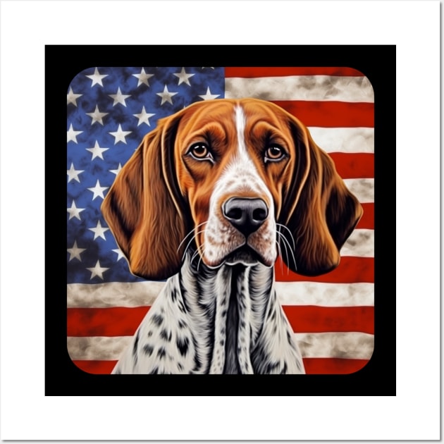 American Dog Wall Art by Colorful Days